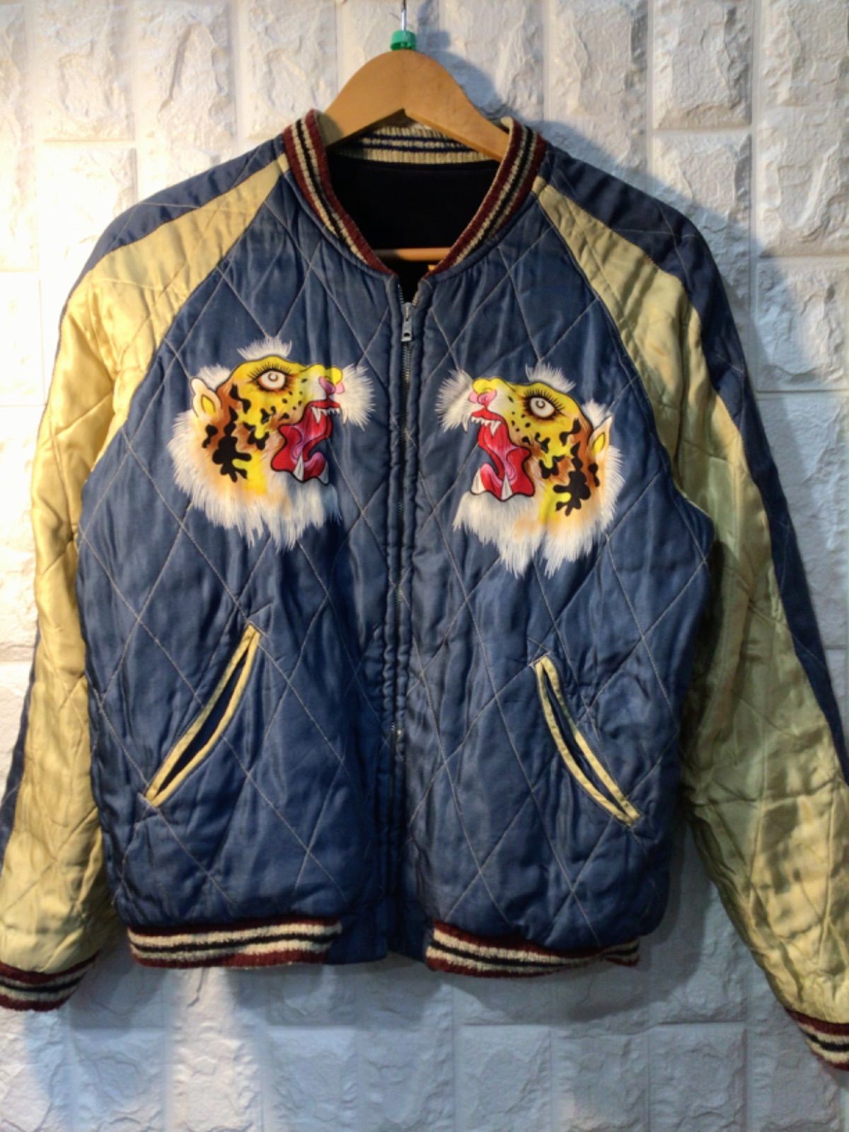 東洋エンタープライズ 港商 別珍 硫黄島×虎 スカジャン - メルカリ