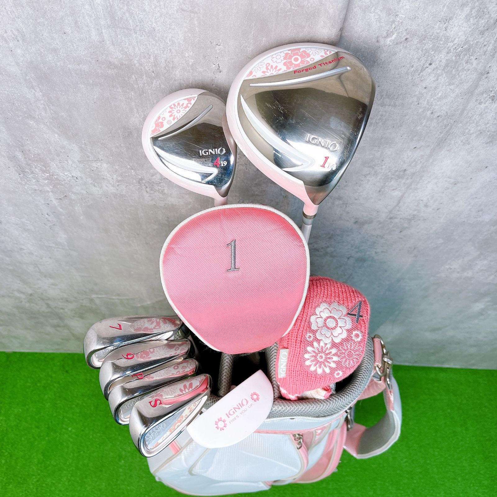 中古】【良品】【送料無料】レディース初心者用 イグニオ ゴルフクラブ