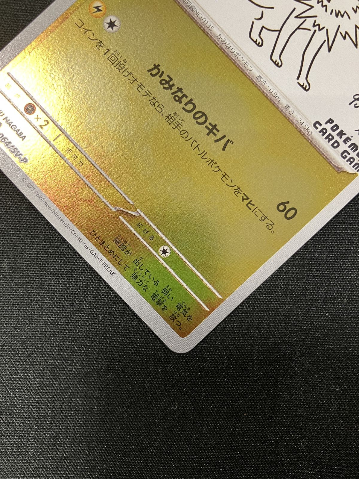 ポケモンカードゲーム ポケカ サンダース 064/SV-P PR 「YU NAGABA