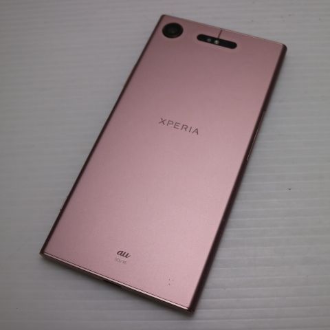 超美品 SOV36 Xperia XZ1 ピンク スマホ 即日発送 スマホ 白ロム au