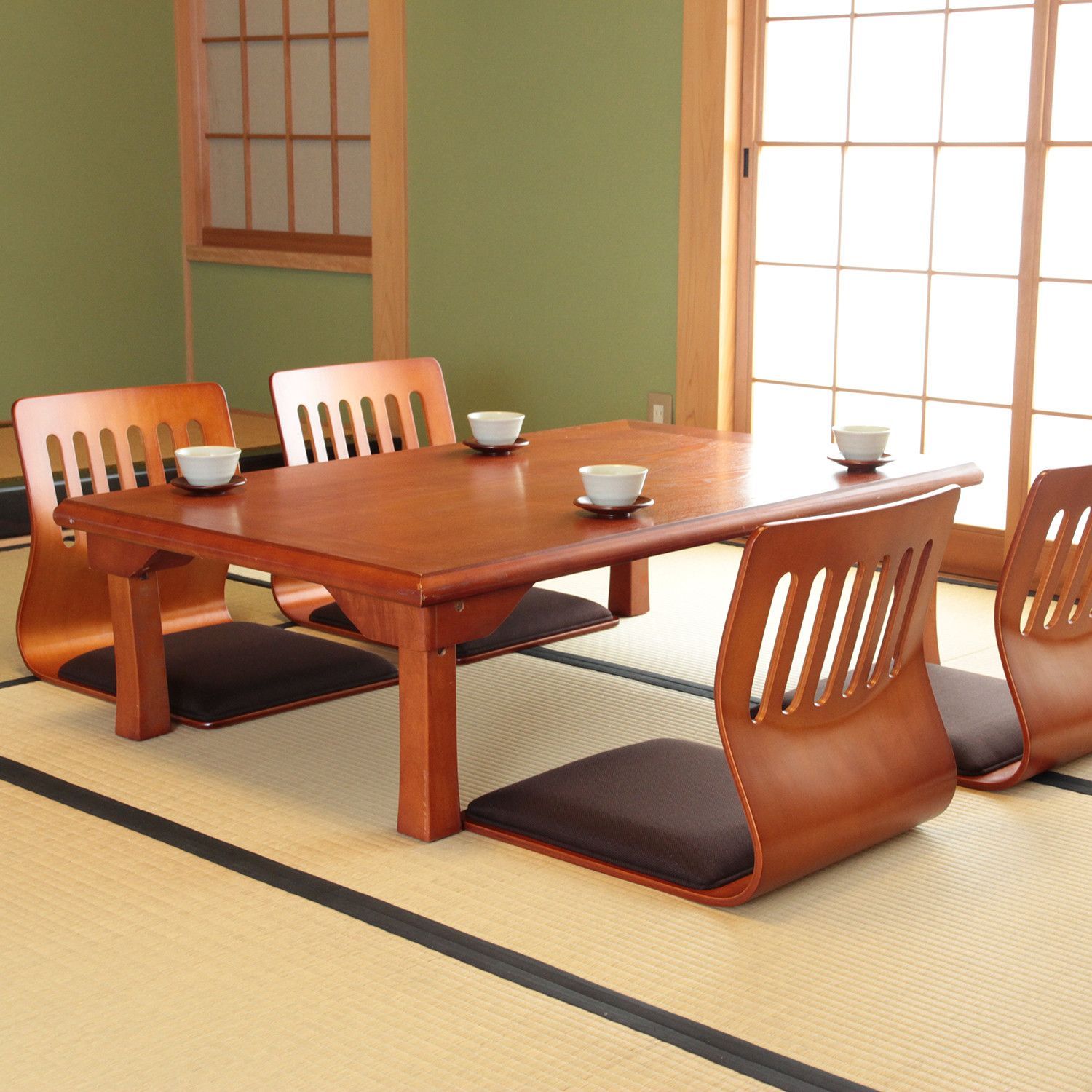 木製座椅 昭和レトロ 旅館 和室 6脚セット 和室 座椅子 こたつ 木製座椅子 脚セット 和室 旅館 こたつ 光座
