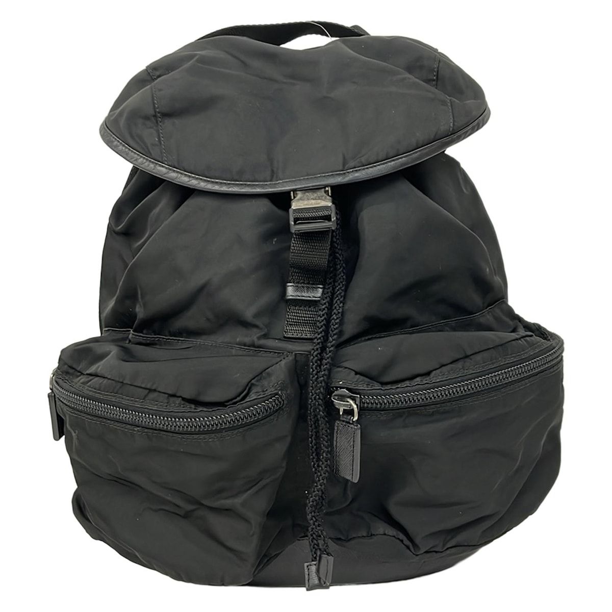 PRADA(プラダ) リュックサック - V164X 黒 レザー - メルカリ