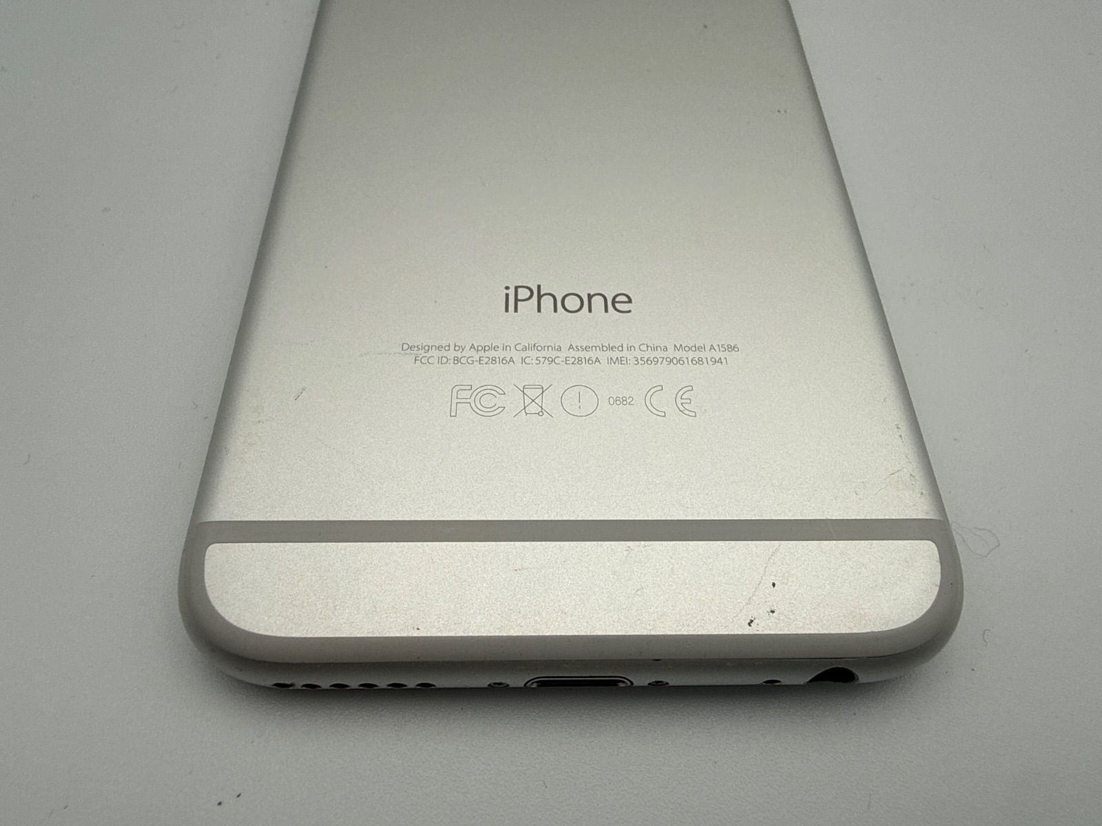 バッテリー容量91％ au iPhone6 64GB シルバー - メルカリ