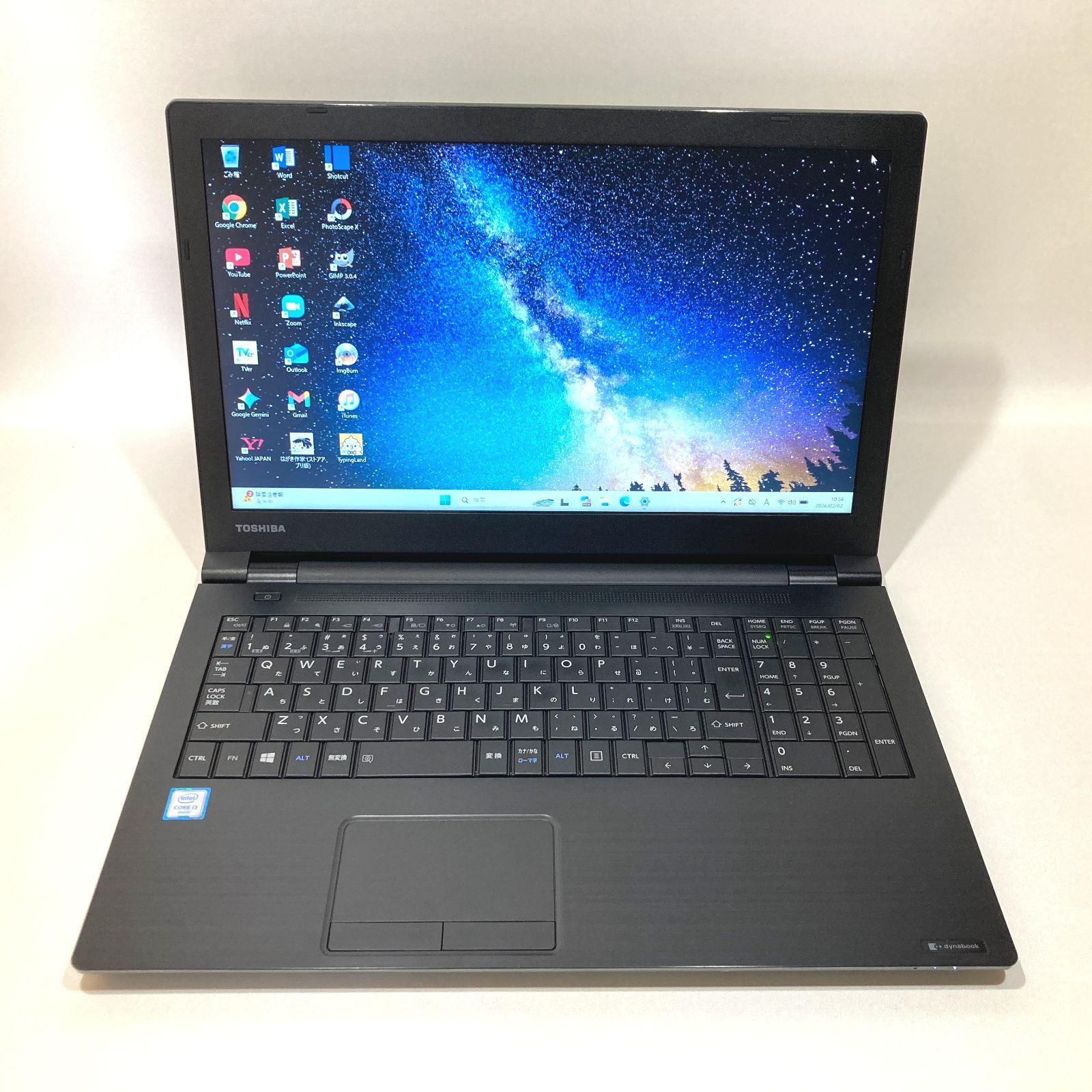 初心者向✨快適i3・DVD・オフィス◇黒◇すぐ使えるノートパソコン