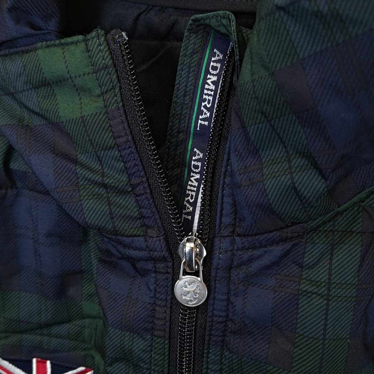 アドミラル ADMIRAL ゴルフ 2WAY キルトジャケット チェック XL