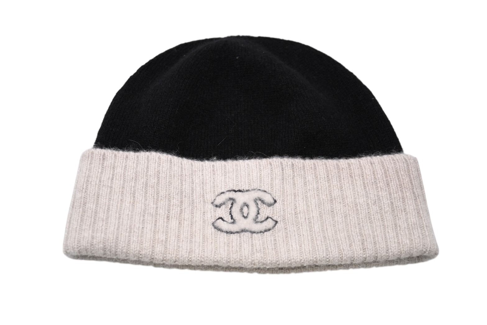 極美品 CHANEL シャネル ビーニー ニット帽 A62COEHL カシミア