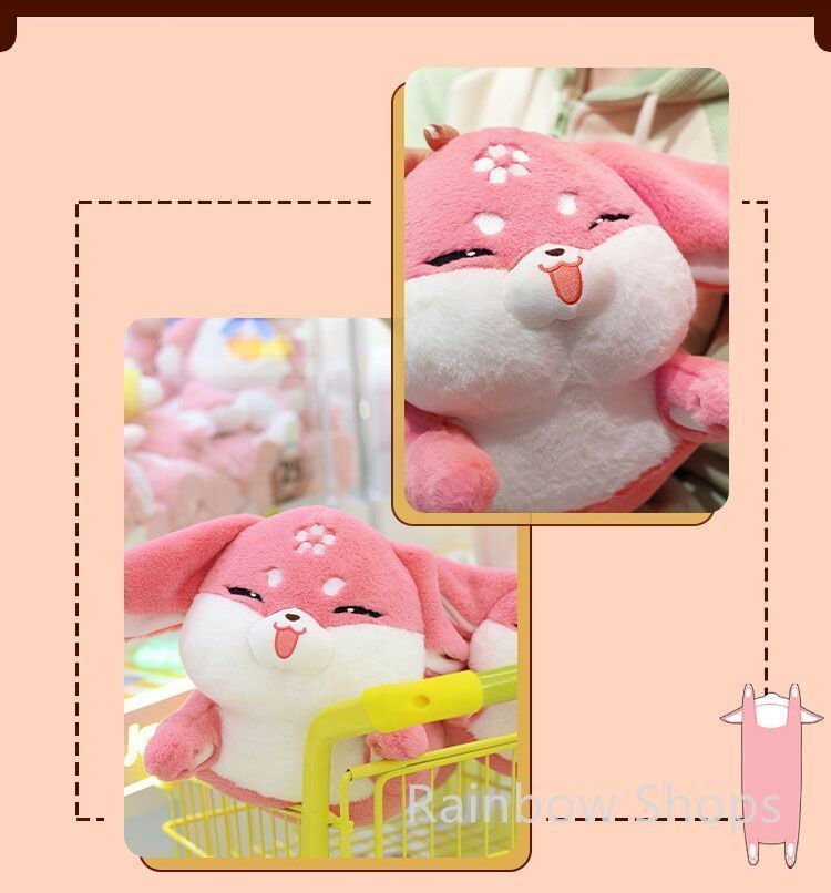新品未使用 原神 ぬいぐるみ キツネ 八重神子 神子 ピンクたぬき