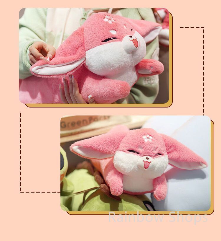 新品未使用 原神 ぬいぐるみ キツネ 八重神子 神子 ピンクたぬき