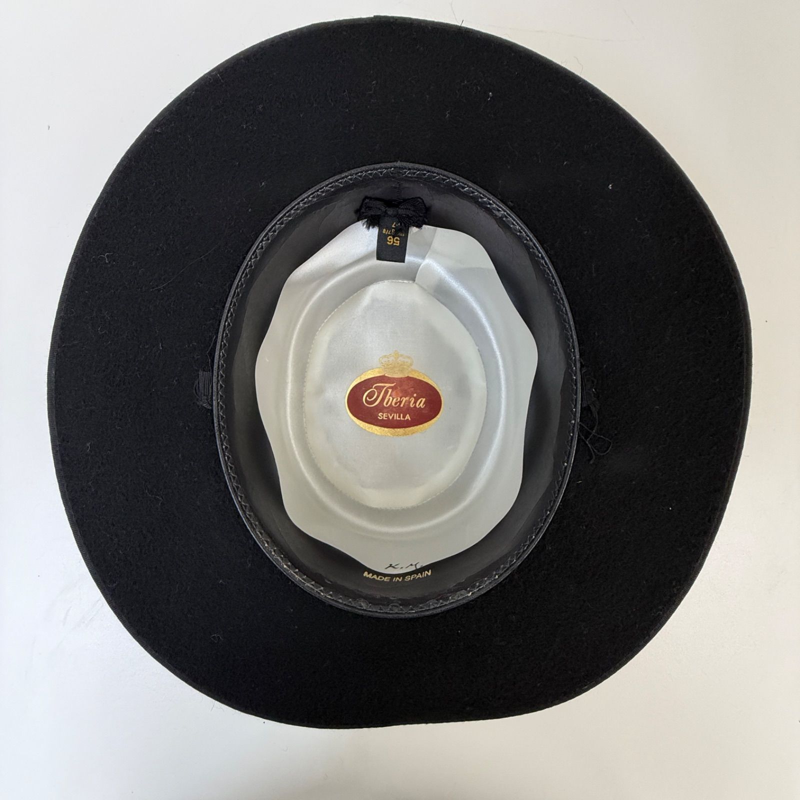 IBERIA SEVILLA】コルドベス フラメンコ 帽子 ハット 56サイズ 黒