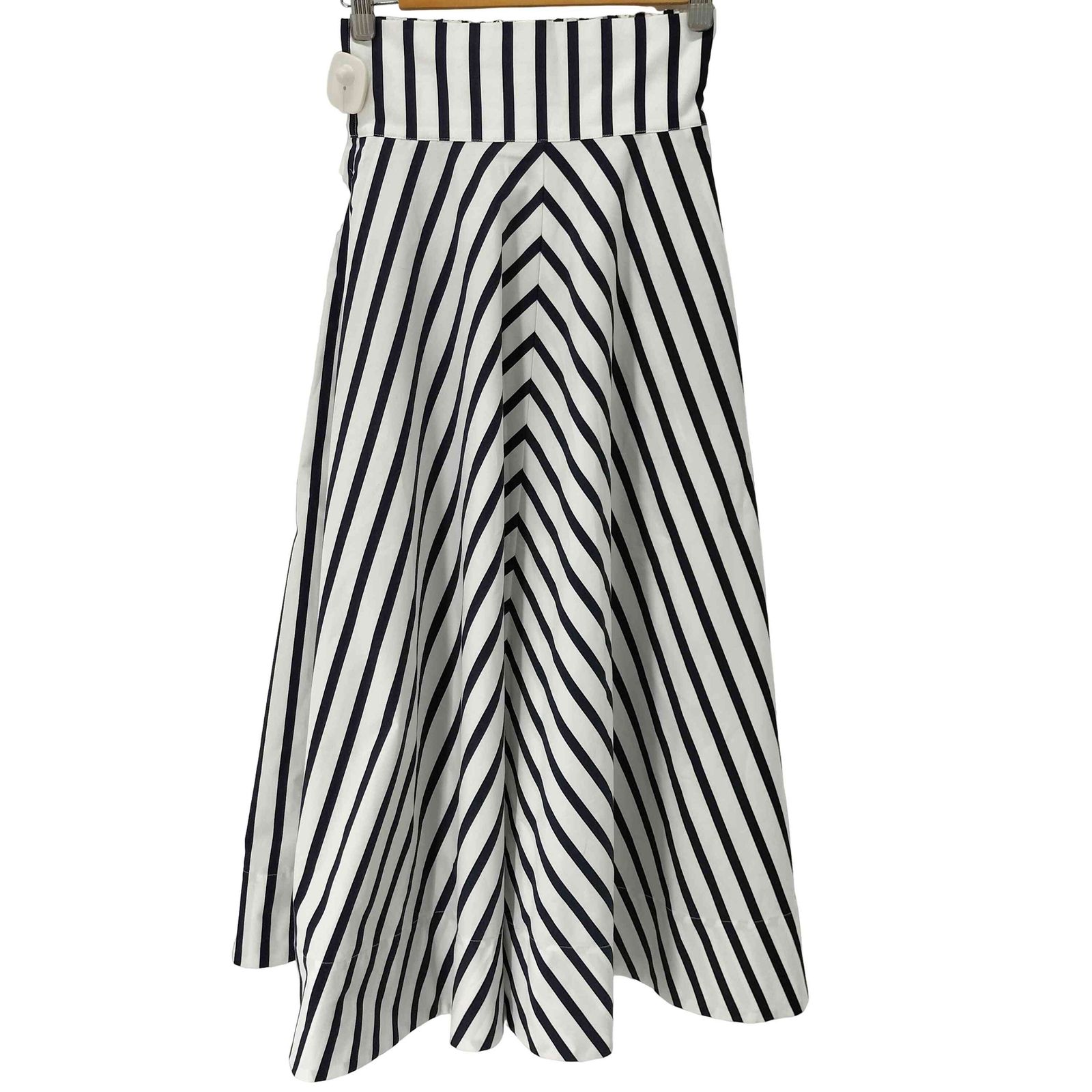 ジェンヌ JENNE シャープボーダーAラインスカート レディース JPN：M