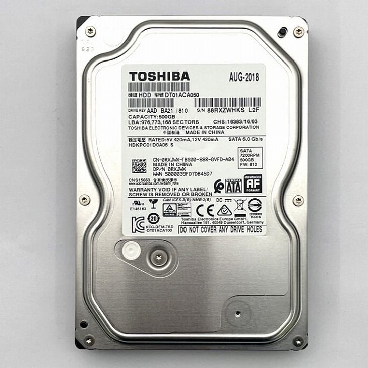 フォロワ割】【2枚セット】HDD 3.5インチ 500GB TOSHIBA