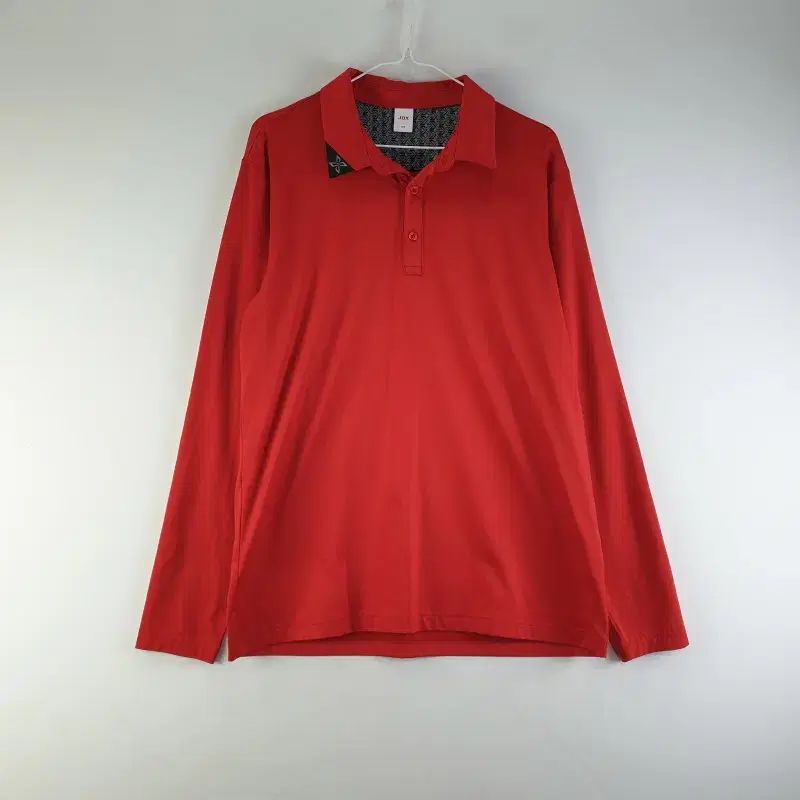JDX メンズ105 レッド 長袖 ポロTシャツ L3533 | メンズ ポロシャツ