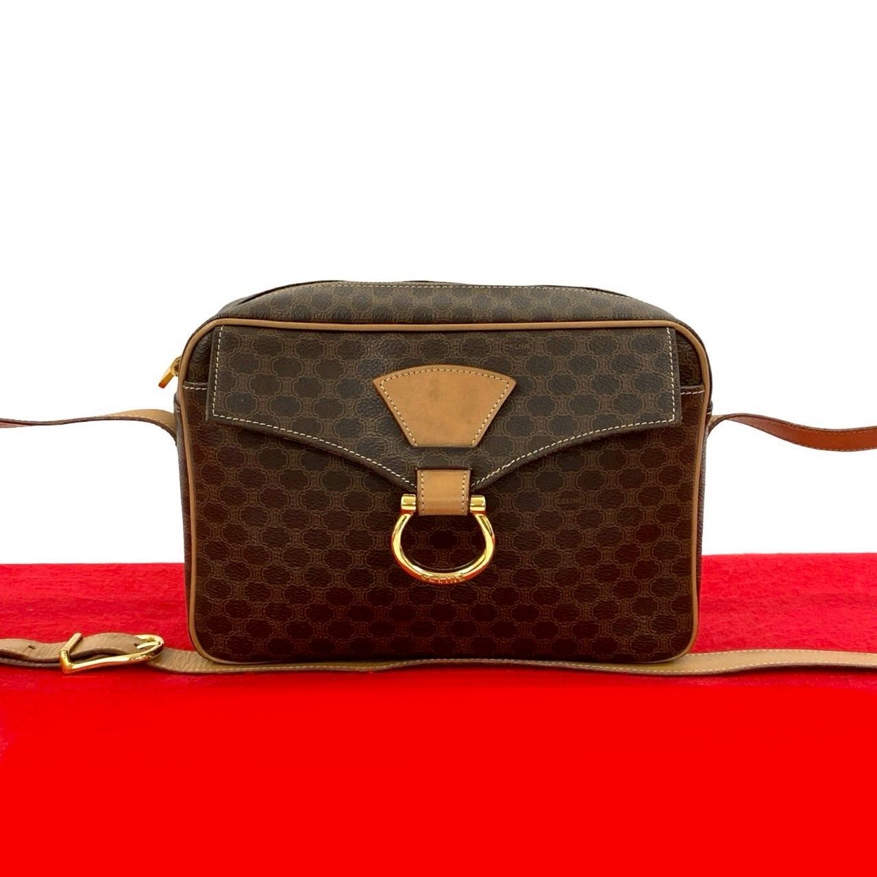 極 美品 希少品 CELINE セリーヌ ヴィンテージ マカダム 極 美品 希少品 CELINE セリーヌ ヴィンテージ マカダム