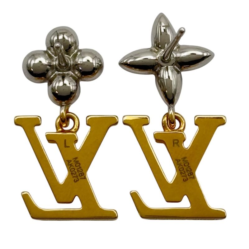 ルイ・ヴィトン LOUIS VUITTON アイコニックフラワーピアス ゴールド