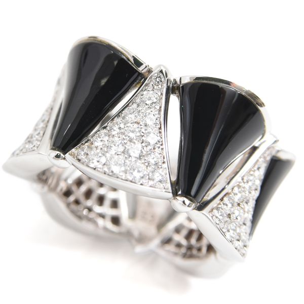 ブルガリ 指輪 レディース ディーヴァドリーム オニキス ダイヤ リング