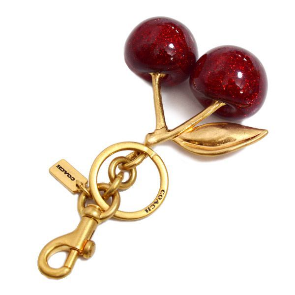 コーチ キーホルダー COACH レジン メタル チェリー さくらんぼ