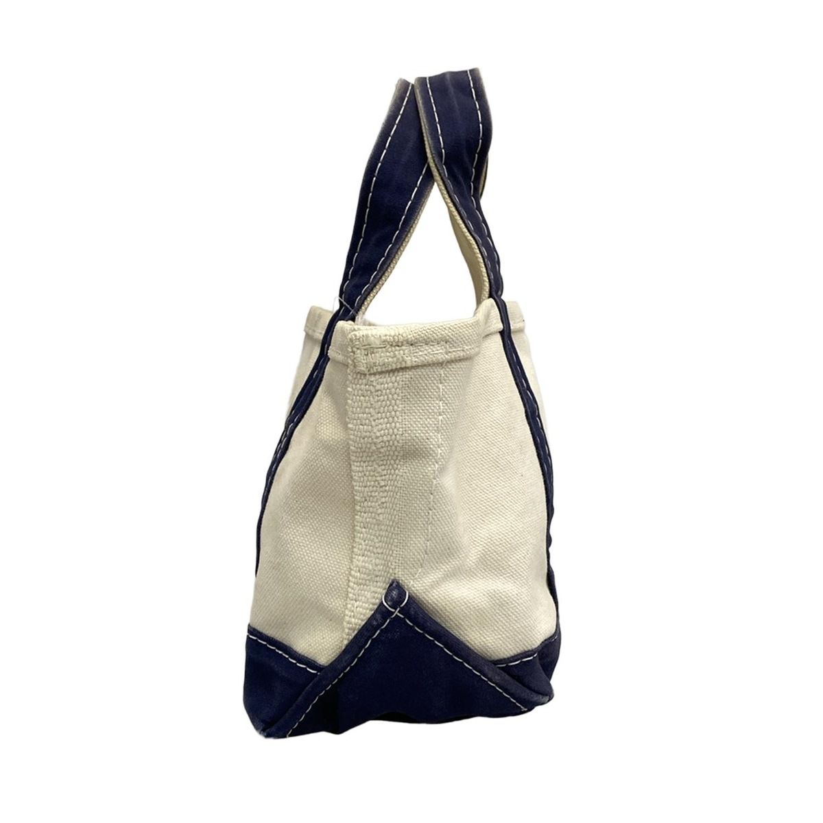 L.L.Bean(エルエルビーン) トートバッグ - 白×ネイビー×マルチ SHIPS 