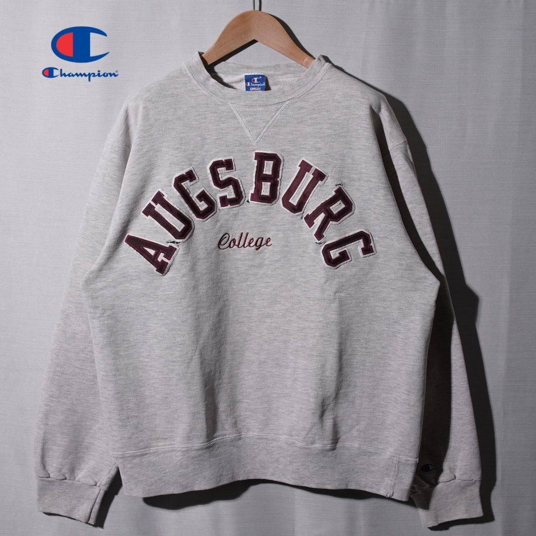 青刺繍タグ 80s USA製 チャンピオン Champion スウェット XL グレー