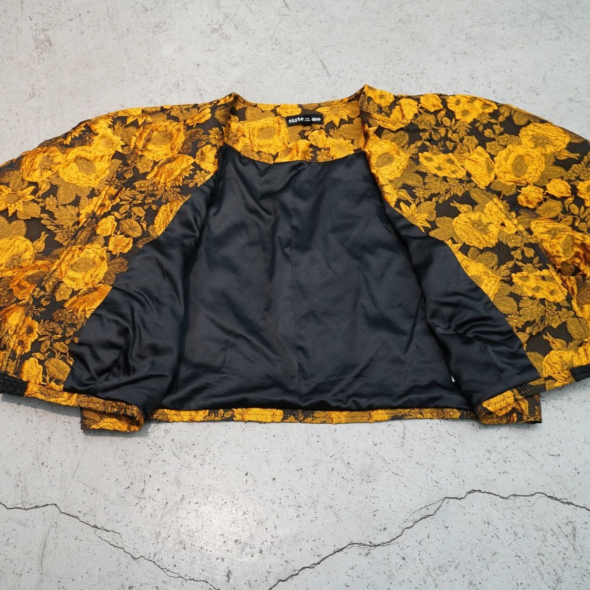 美品 Sister Jane シスタージェーン flower Jacquard jacket 花柄