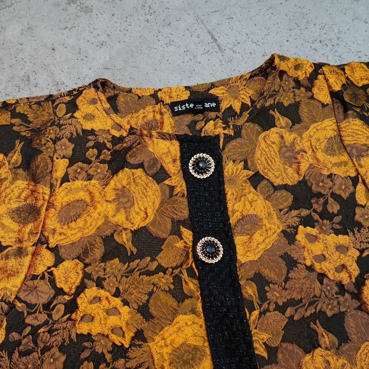 美品 Sister Jane シスタージェーン flower Jacquard jacket 花柄