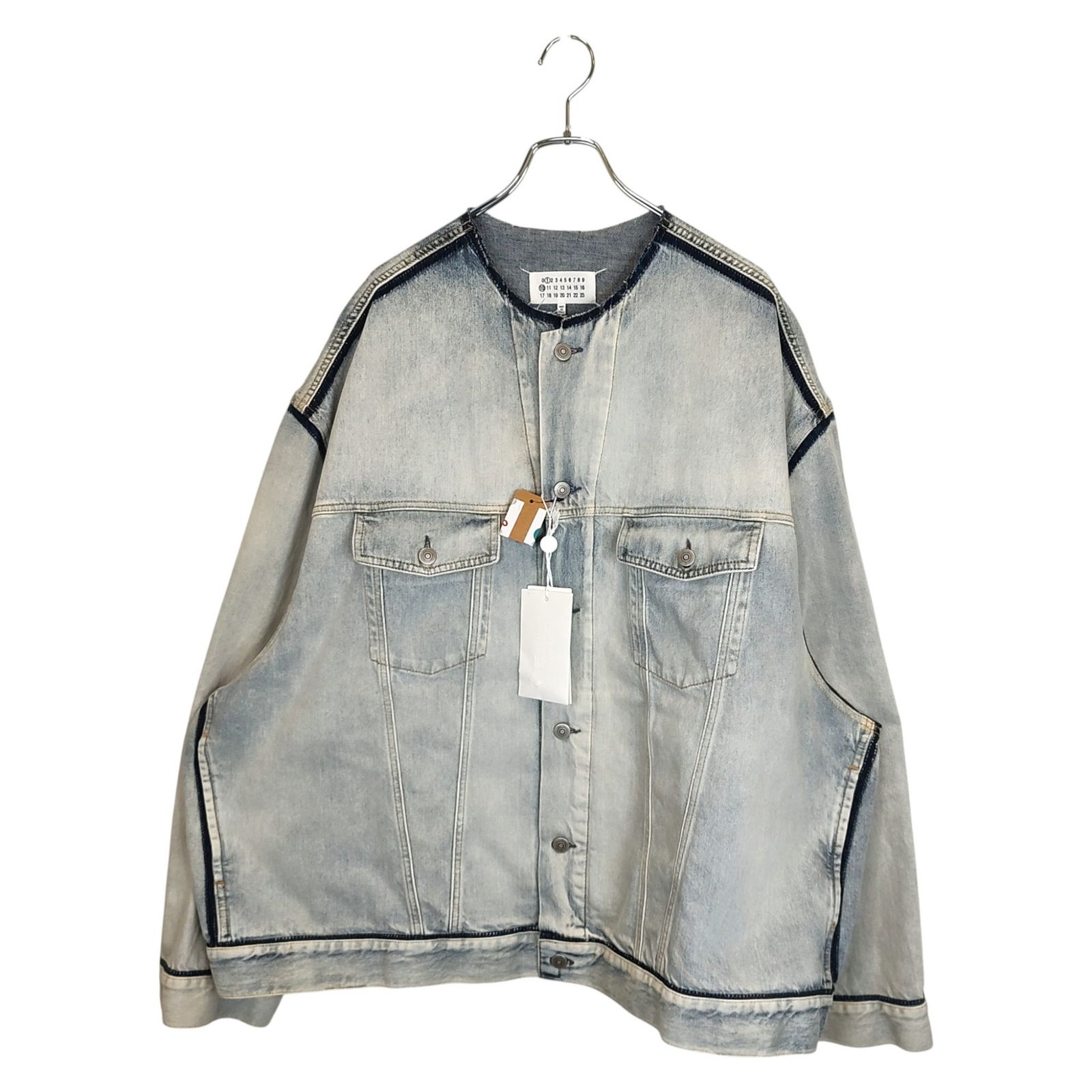 Maison Margiela メゾン マルジェラ 24SS ノーカラー デニムジャケット