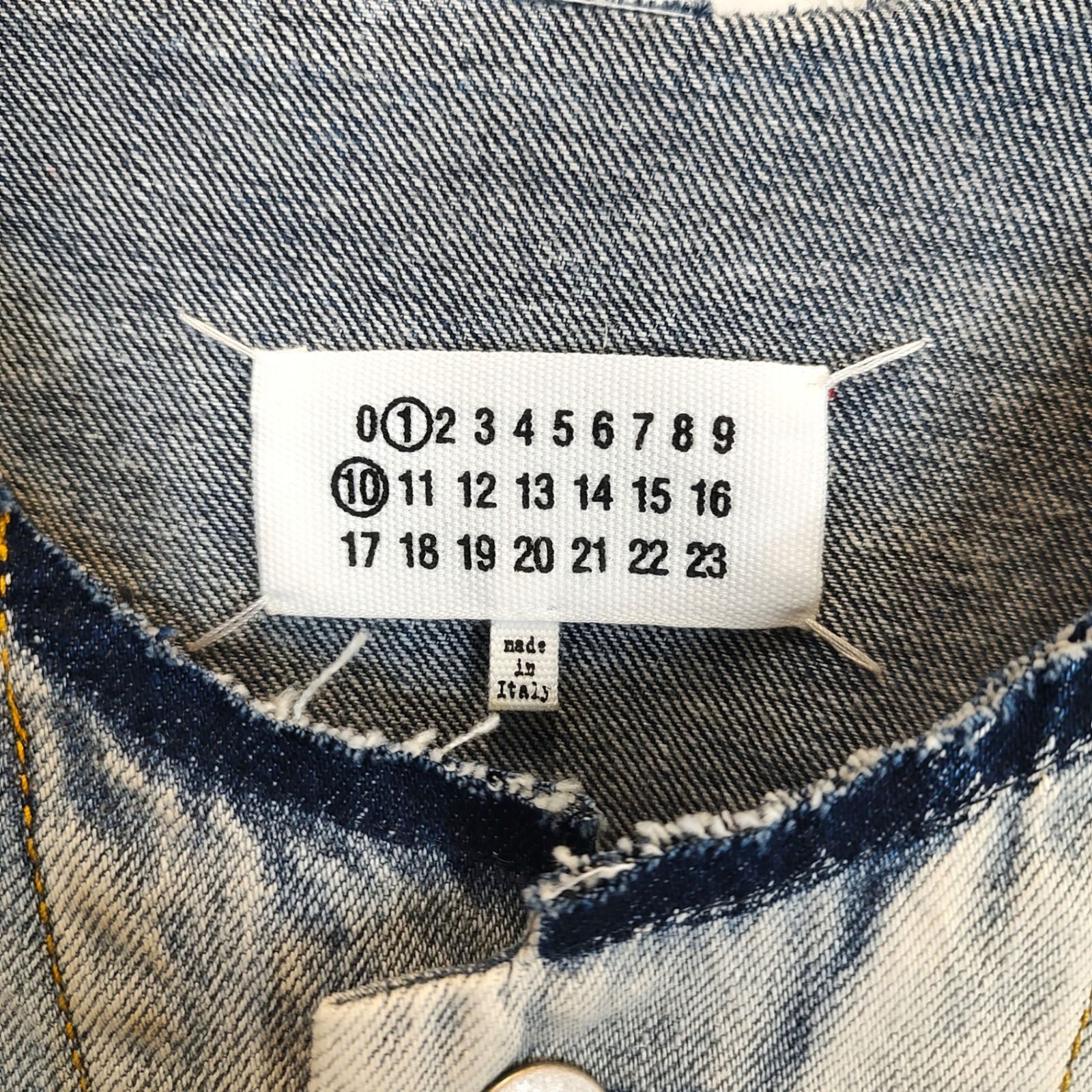 Maison Margiela メゾン マルジェラ 24SS ノーカラー デニムジャケット 