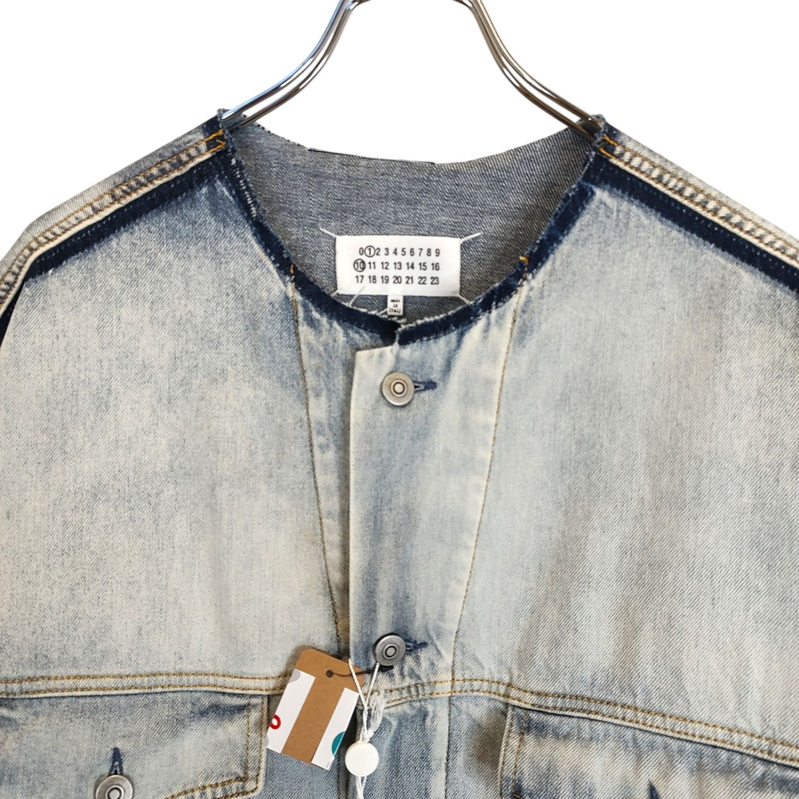 Maison Margiela メゾン マルジェラ 24SS ノーカラー デニムジャケット 
