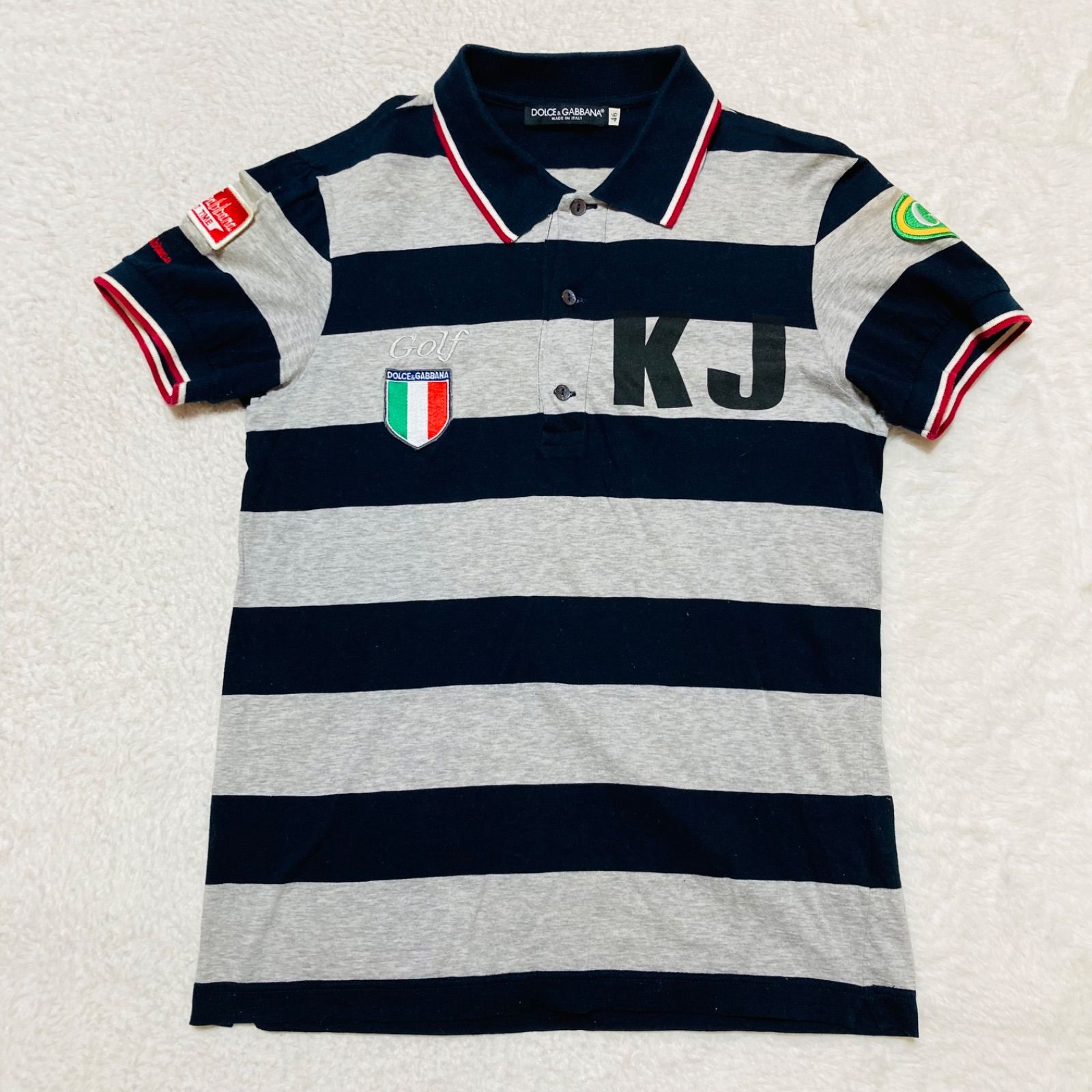□美品□DOLCE＆GABBANA ドルチェアンドガッバーナ 半袖ポロシャツ