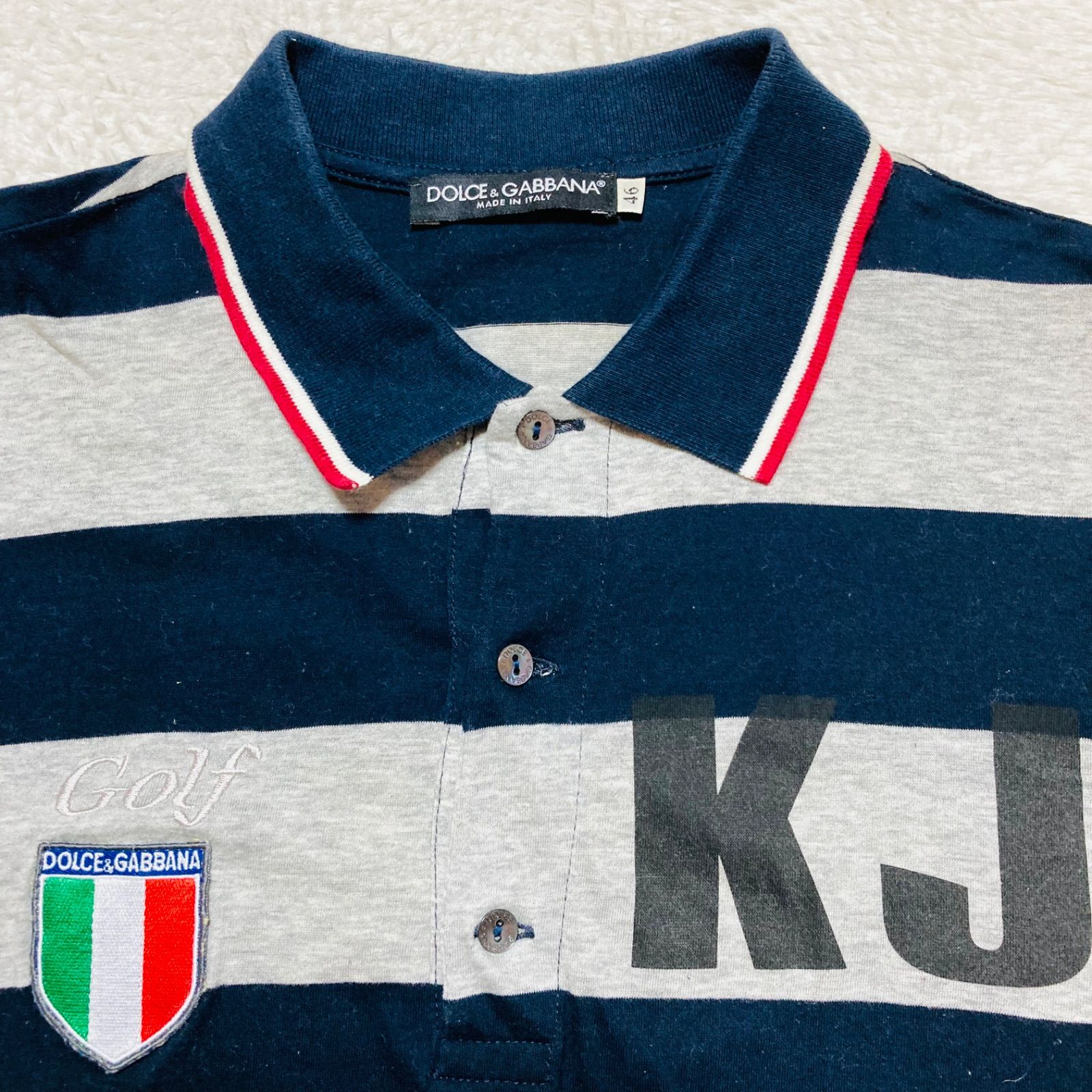 □美品□DOLCE＆GABBANA ドルチェアンドガッバーナ 半袖ポロシャツ