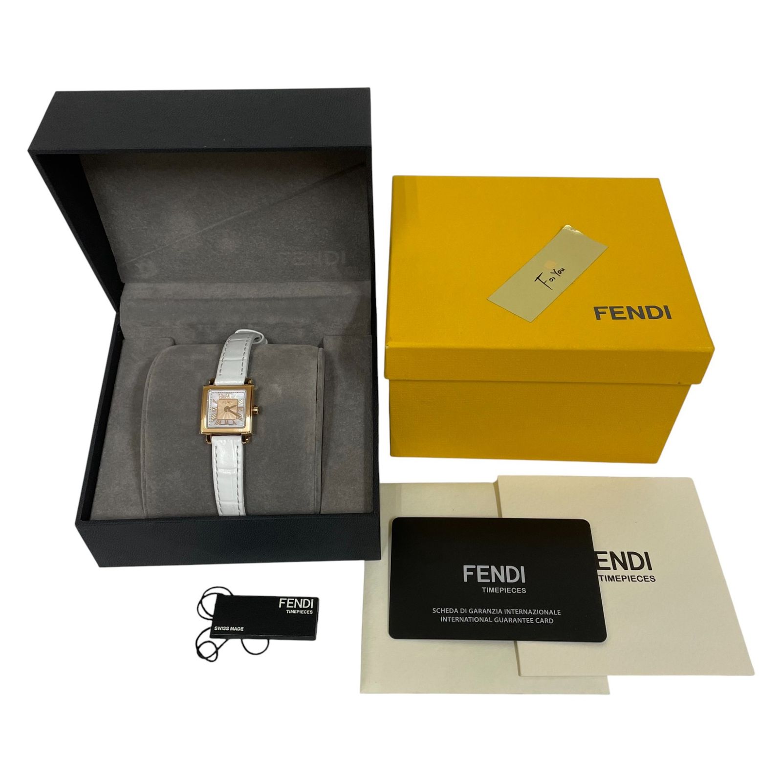 FENDI フェンディ 腕時計 クォーツ クアドロミニ 027 60500L - メルカリ