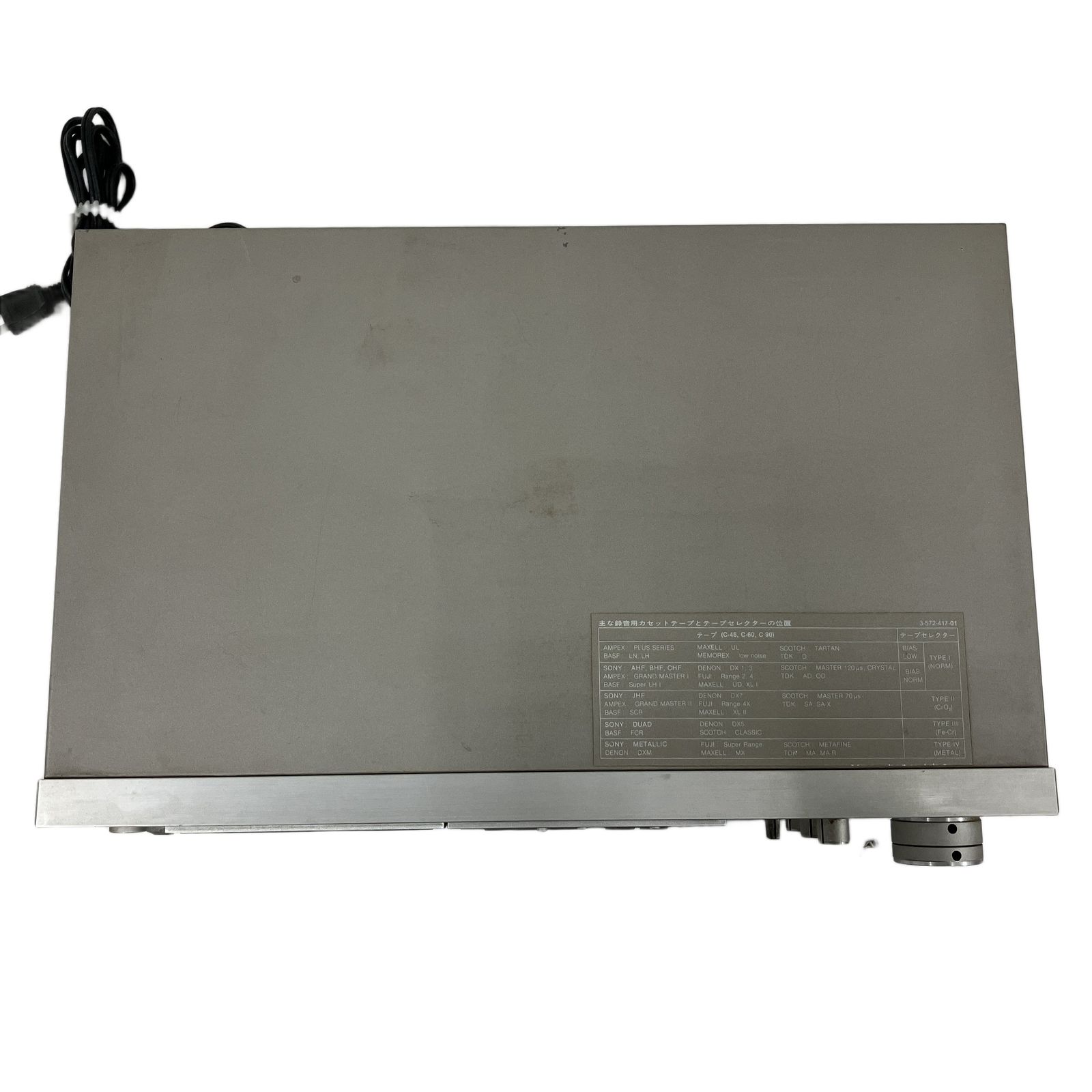 SONY ソニー TC-K61 カセットデッキ 音響機材 現状品 ジャンク