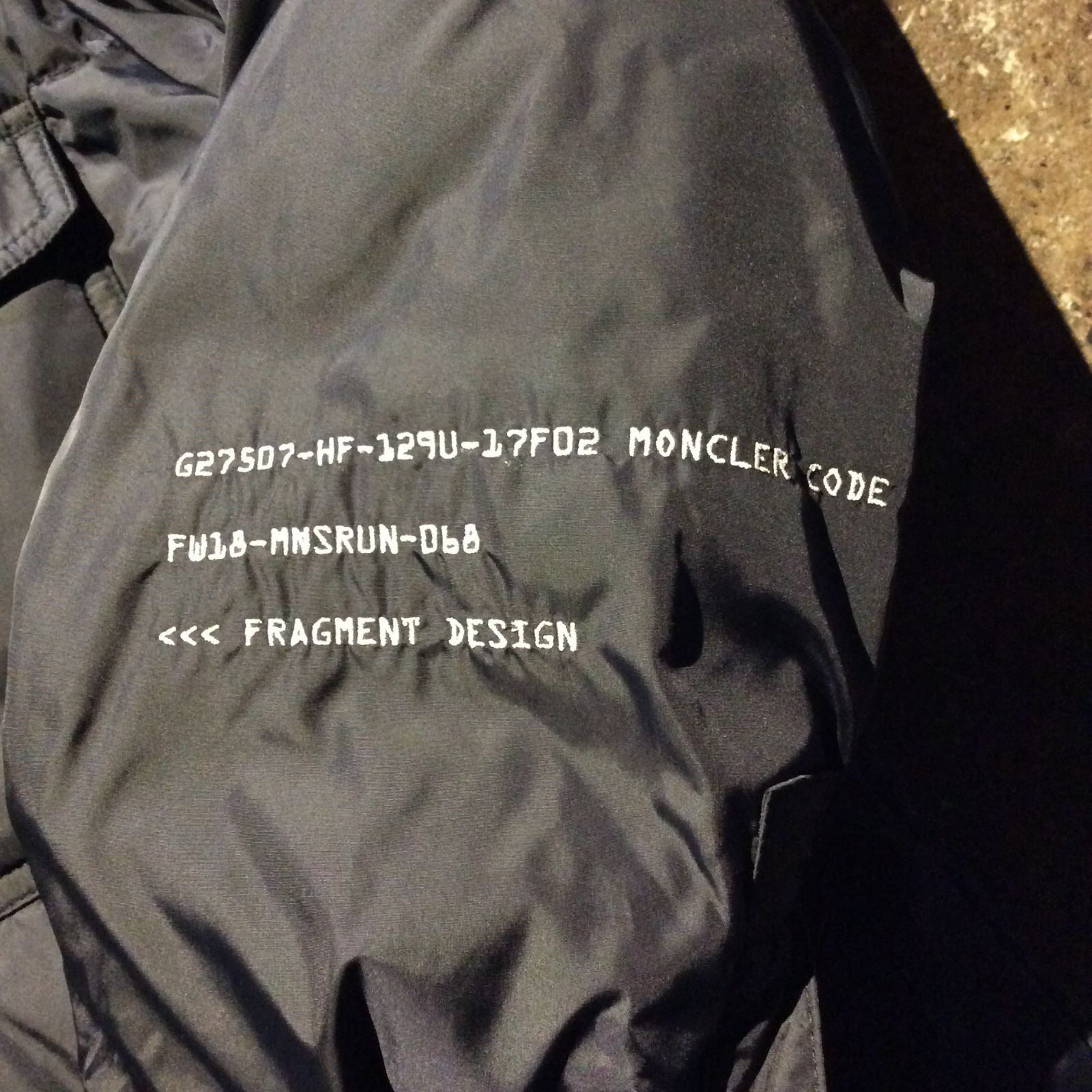 MONCLER GENIUS x FRGMT 18aw MAZE ダウン シャツジャケット BACKSTAGE 