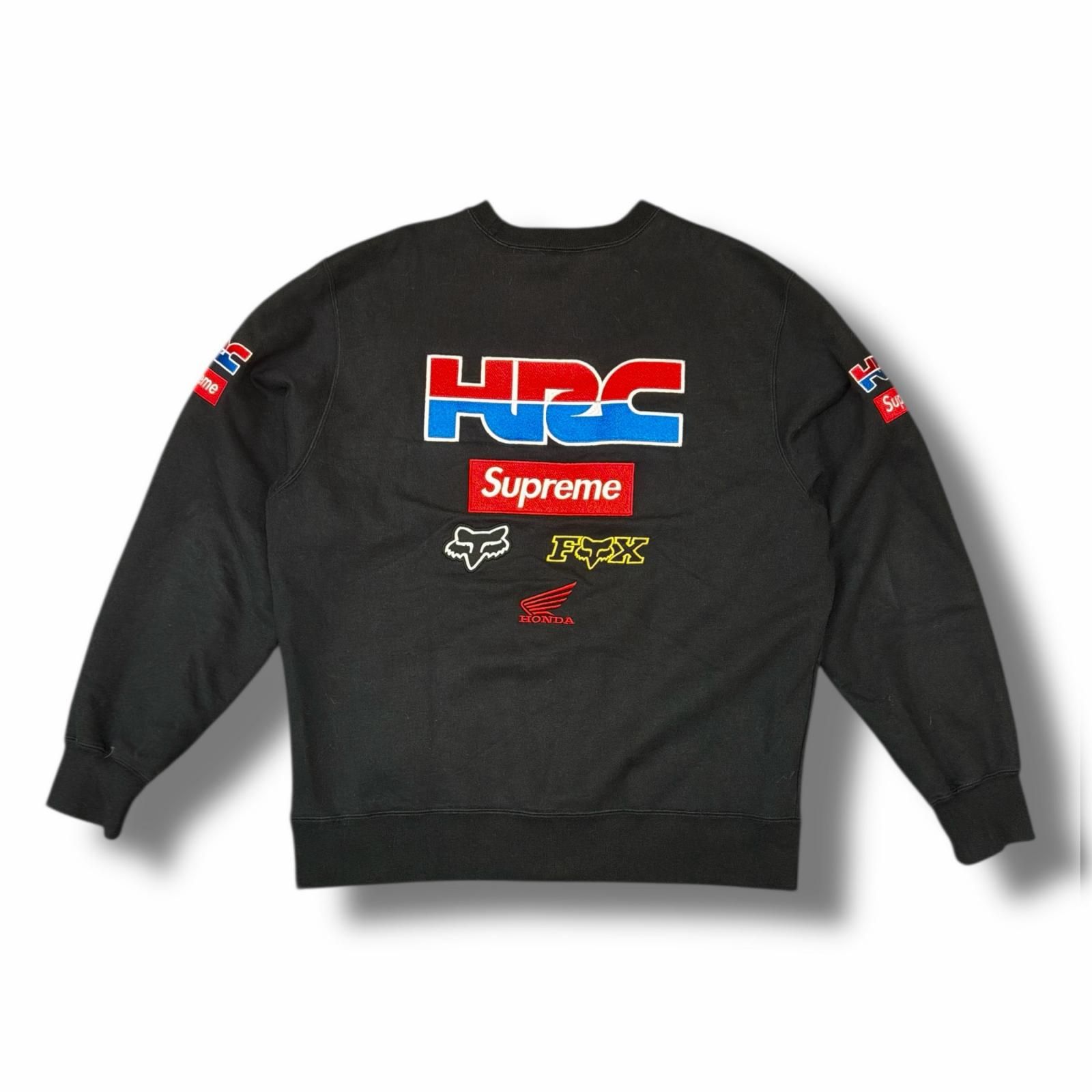 国内正規 Supreme 19AW Honda x Fox Racing Crewneck ホンダ
