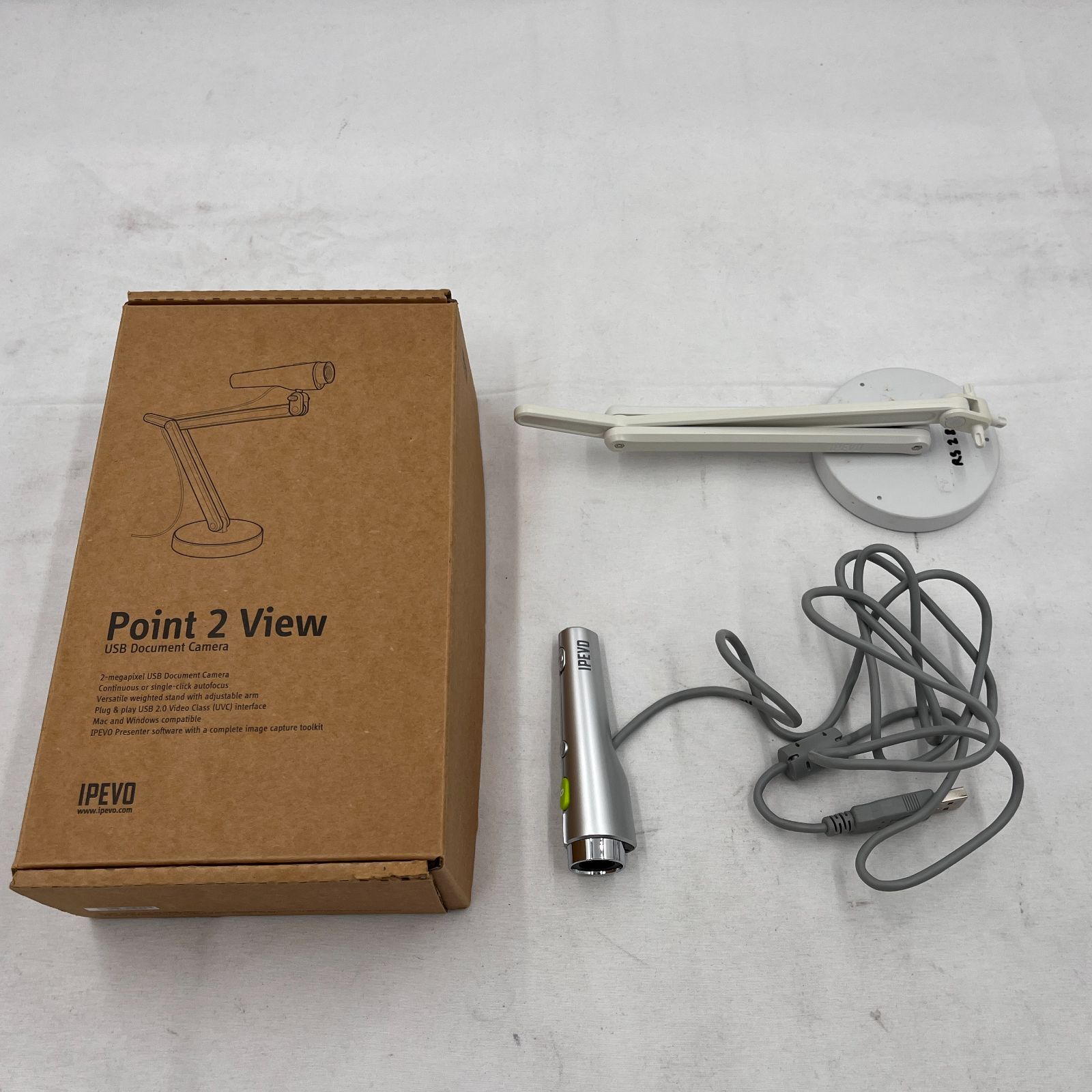 ☆ジャンク/短時間での動作確認済み☆ IPEVO USBドキュメントカメラ