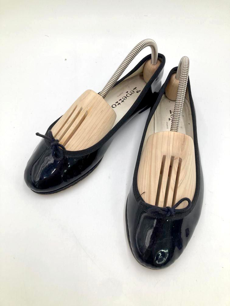 repetto レペット エナメル フラット バレエ シューズ size不明/黒