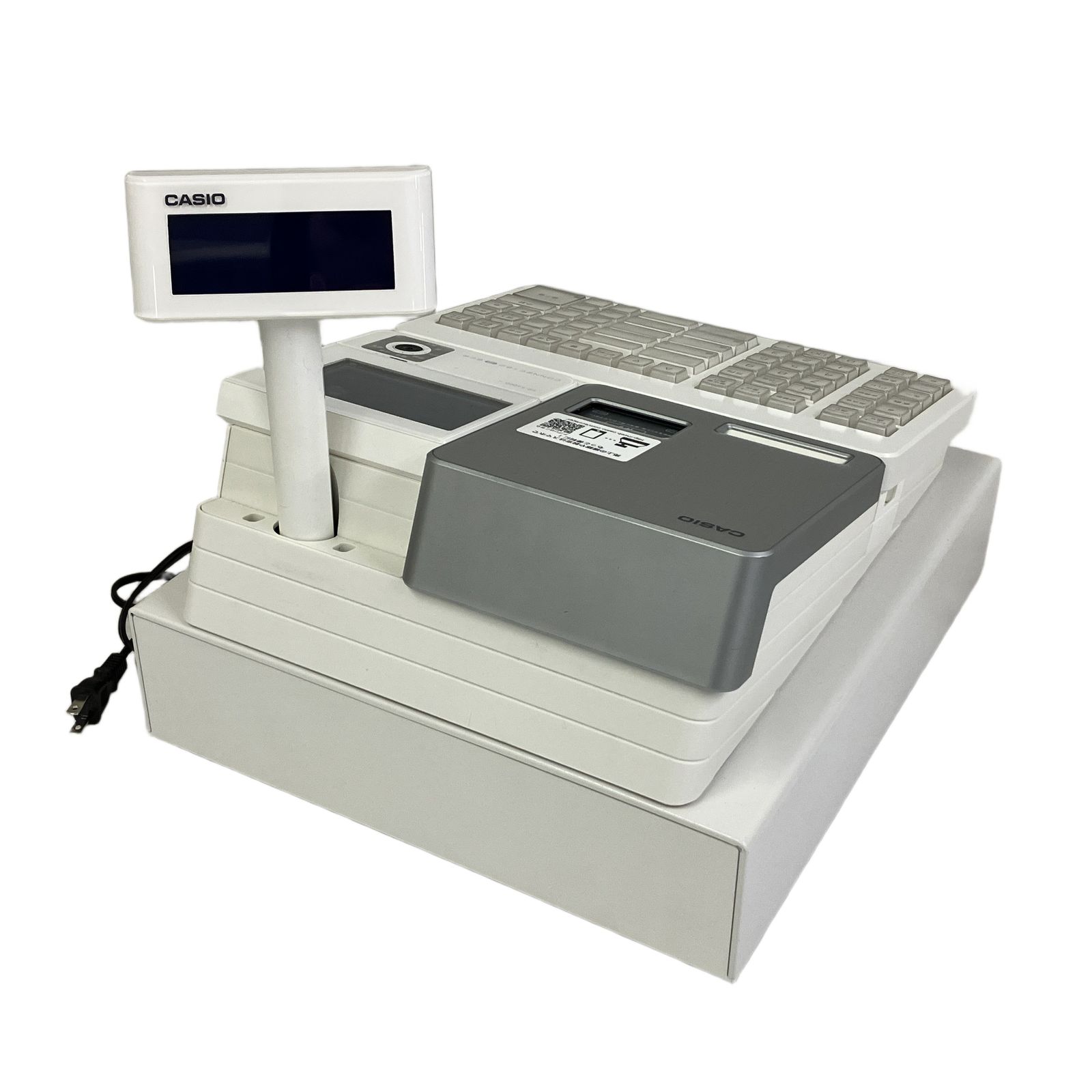 CASIO 電子レジスター SR-S4000-20SWE 事務機器 カシオ ドロワーキー欠