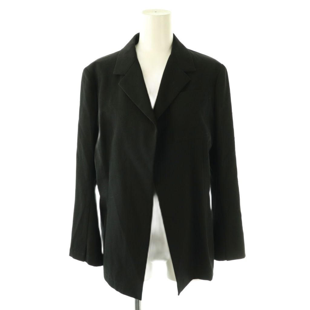 ワイズ Y's ヨウジヤマモト テーラードジャケット ボタンレス 2 黒 YR