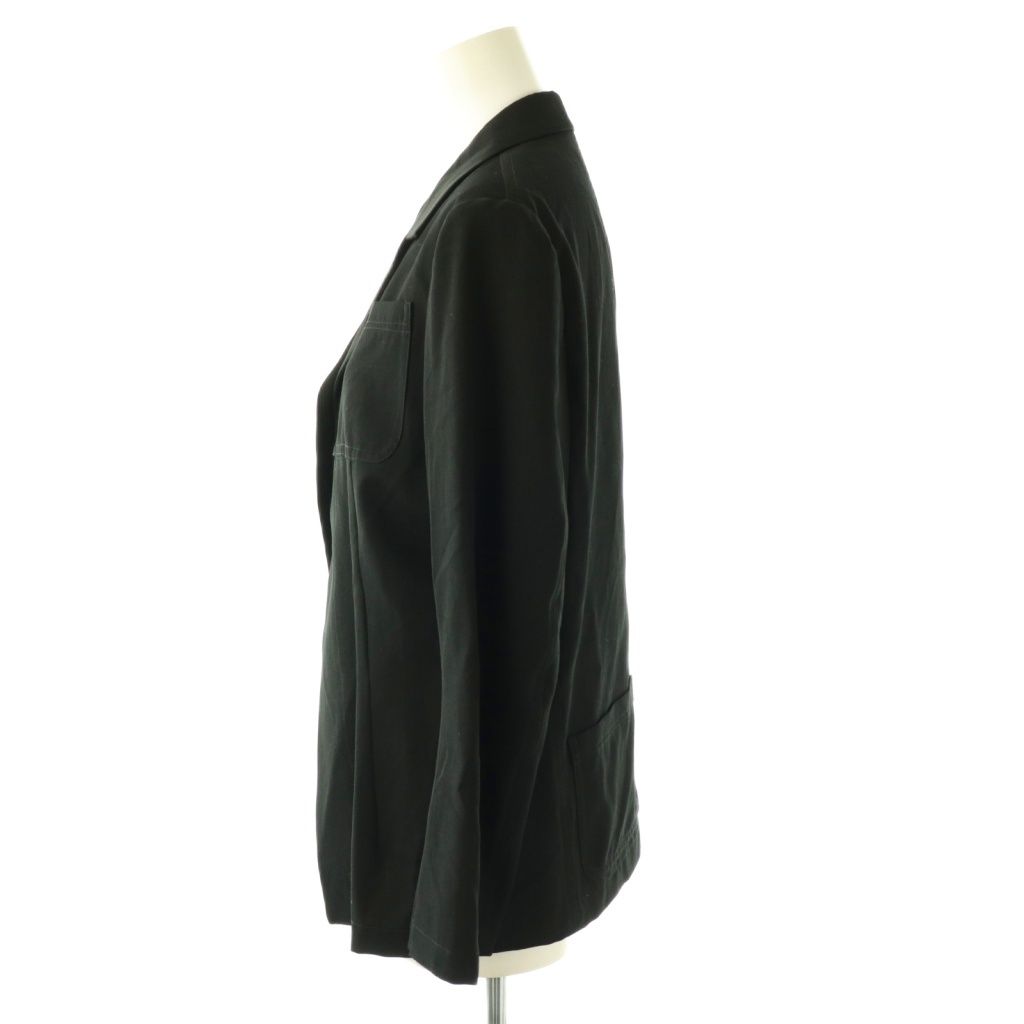 ワイズ Y's ヨウジヤマモト テーラードジャケット ボタンレス 2 黒 YR