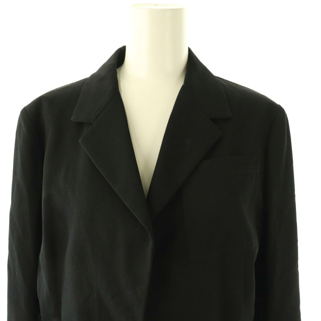 ワイズ Y's ヨウジヤマモト テーラードジャケット ボタンレス 2 黒 YR