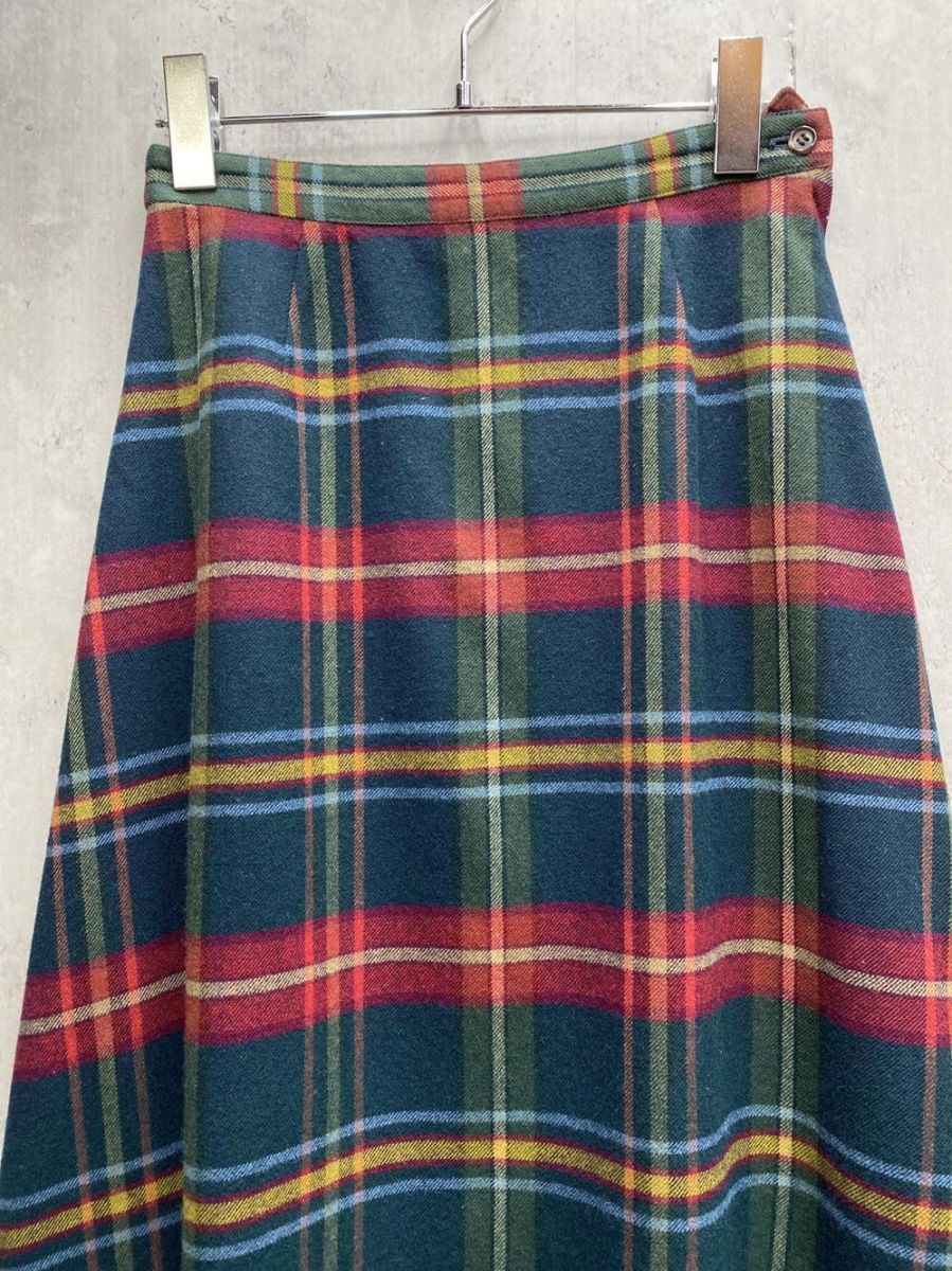 Mademoiselle NONNON マドモアゼルノンノン ウール タータンチェック