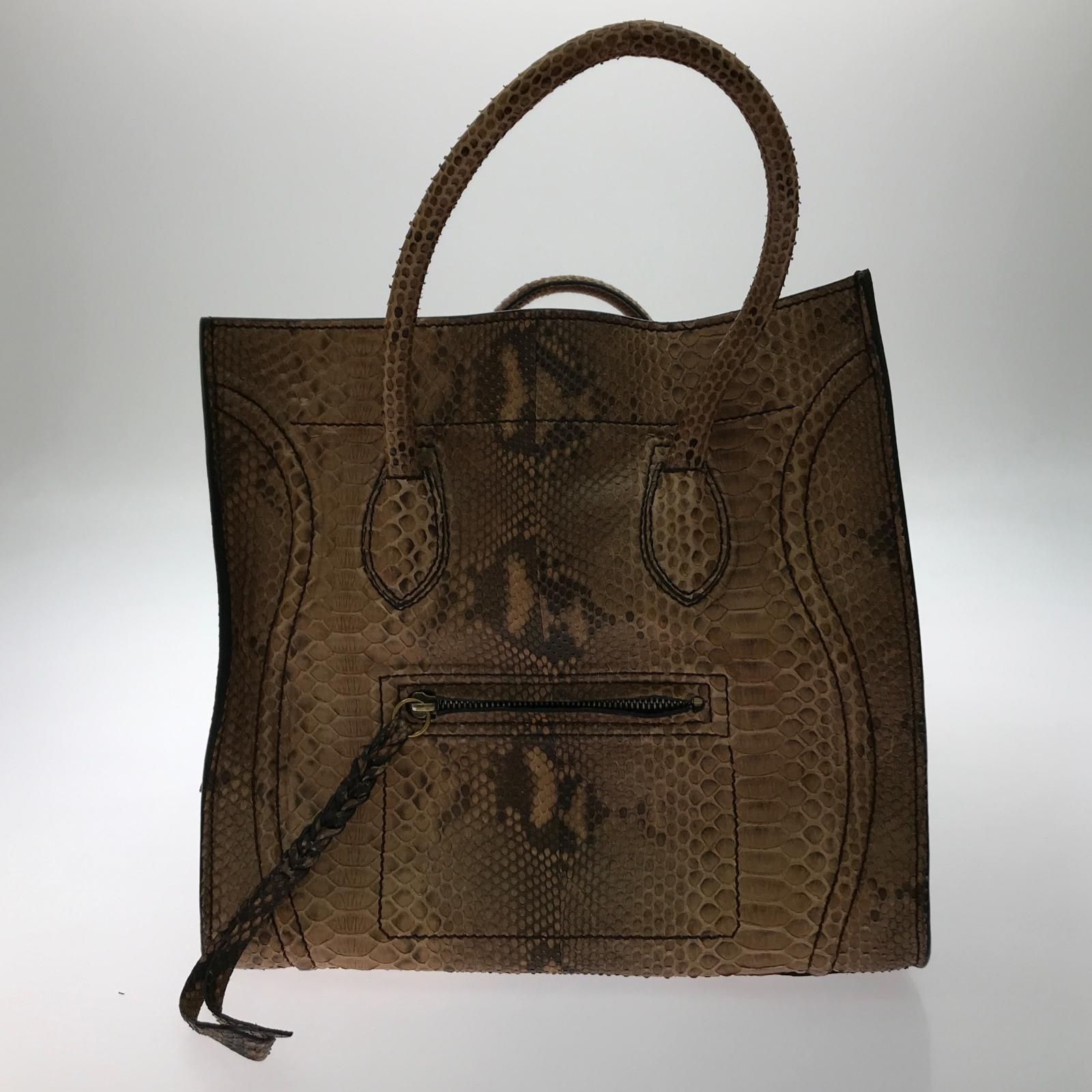 ▽▽CELINE セリーヌ ハンドバッグ ラゲージ ファントム パイソン 