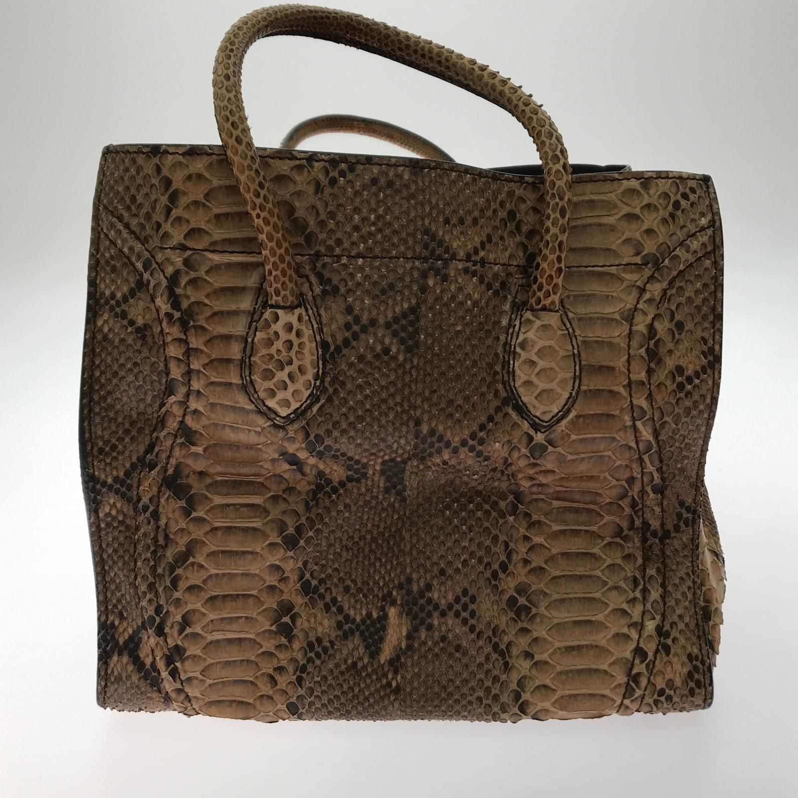 ▽▽CELINE セリーヌ ハンドバッグ ラゲージ ファントム パイソン 