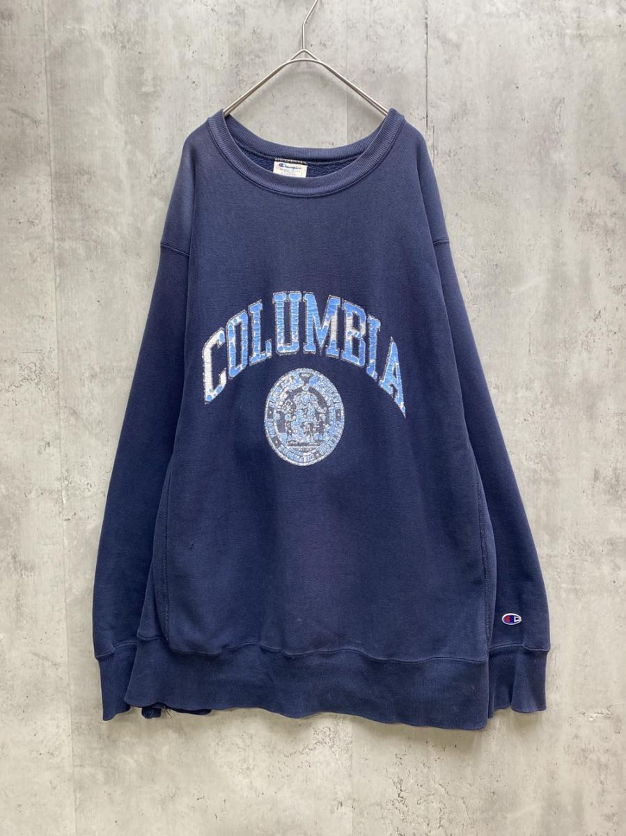 ♥アンティーク⭐ゴーリーちゃん、タグ付き〜年代感 Champion チャンピオン トリコタグ タグずれ 80s コロンビア大学