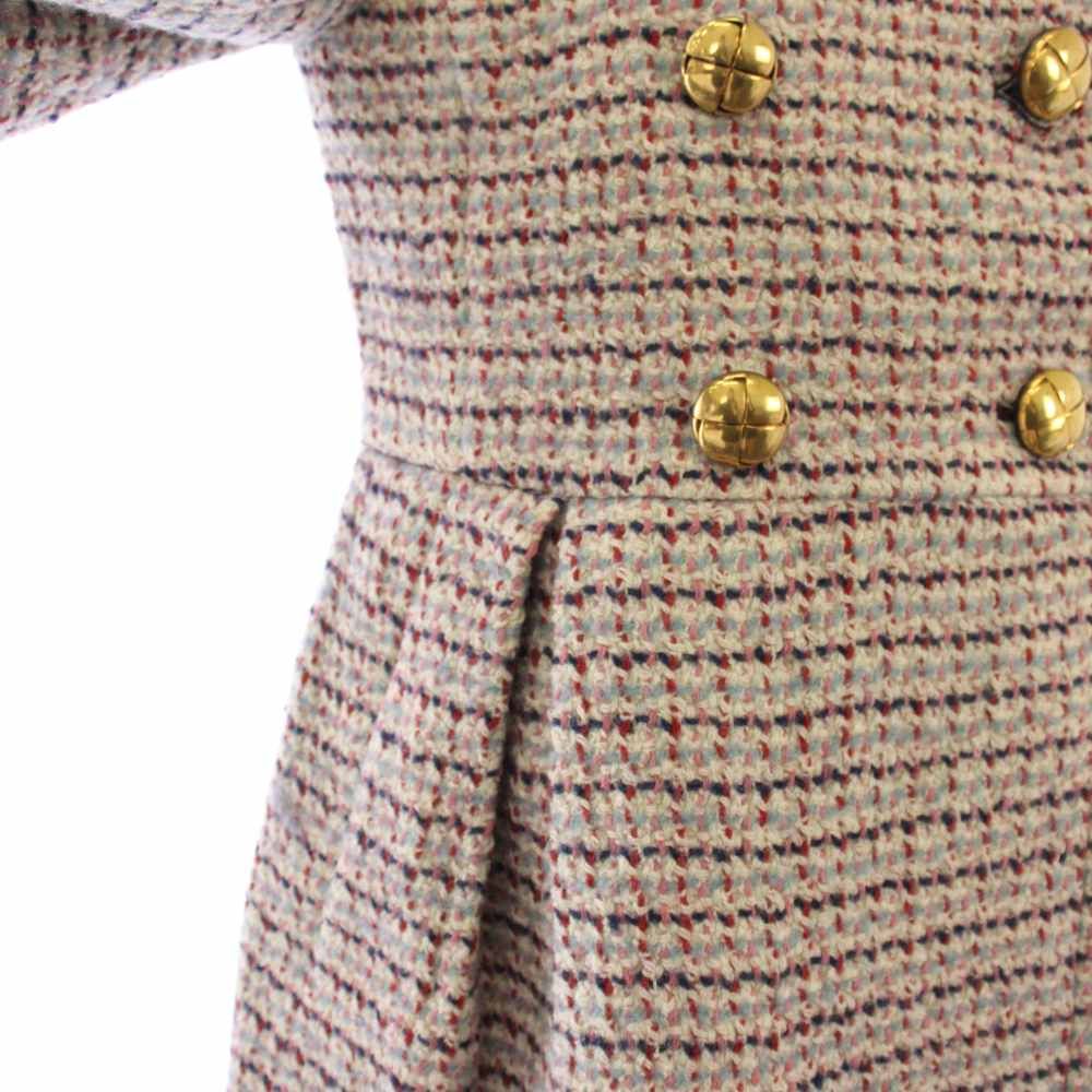 ミュウミュウ miumiu ツイードコート ダブルブレスト ミドル丈 38