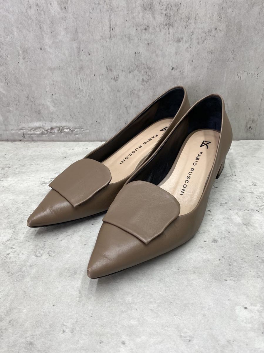 FABIO RUSCONI ファビオルスコーニ ポインテッドトゥ パンプス size37