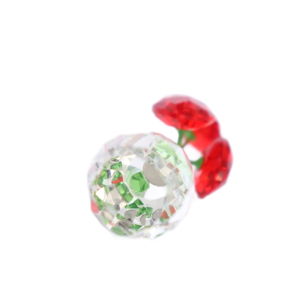 スワロフスキー SWAROVSKI ハート フラワードリームス 置物 クリア 赤