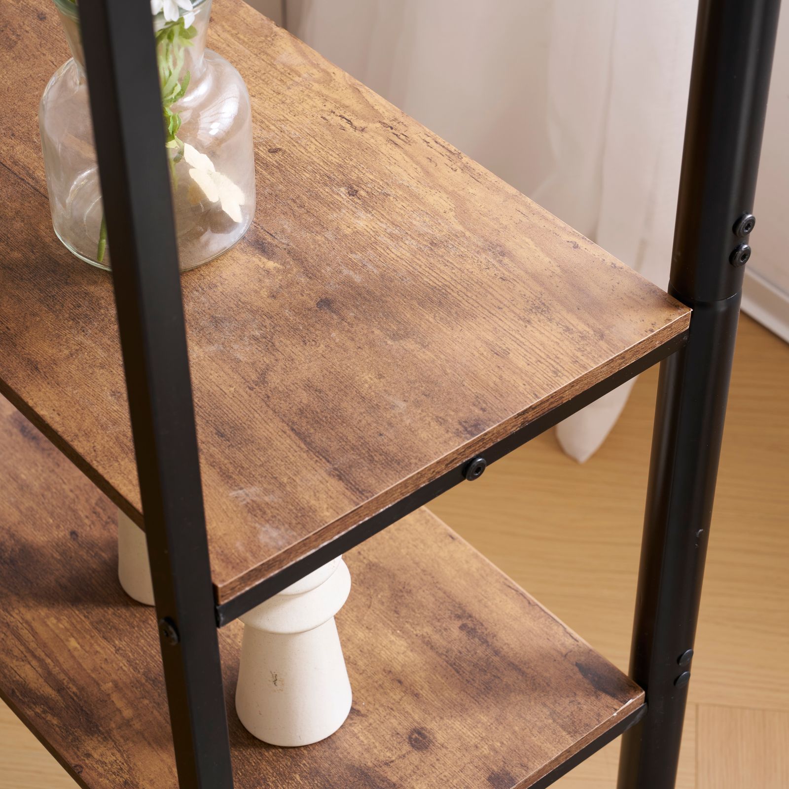 ブラック ロフトベッド パイプベッド シングルベッド 収納棚付く ロー