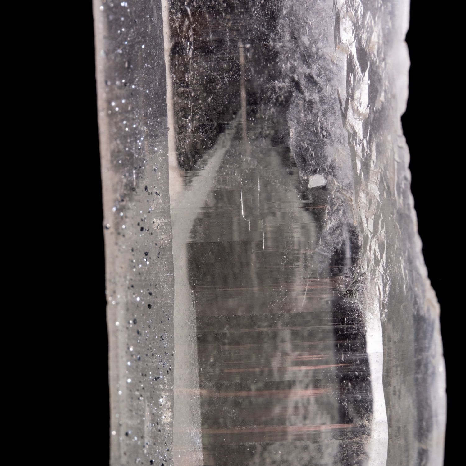  一点物 ヒマラヤ水晶原石 150 g ポイント 透明 クローライト ファントム タビー バーコード | クリスタル その他 おもちゃ