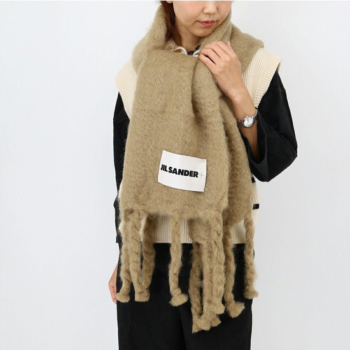 JIL SANDER+ ジルサンダープラス J40TE0118 J40041 モヘヤマフラー 