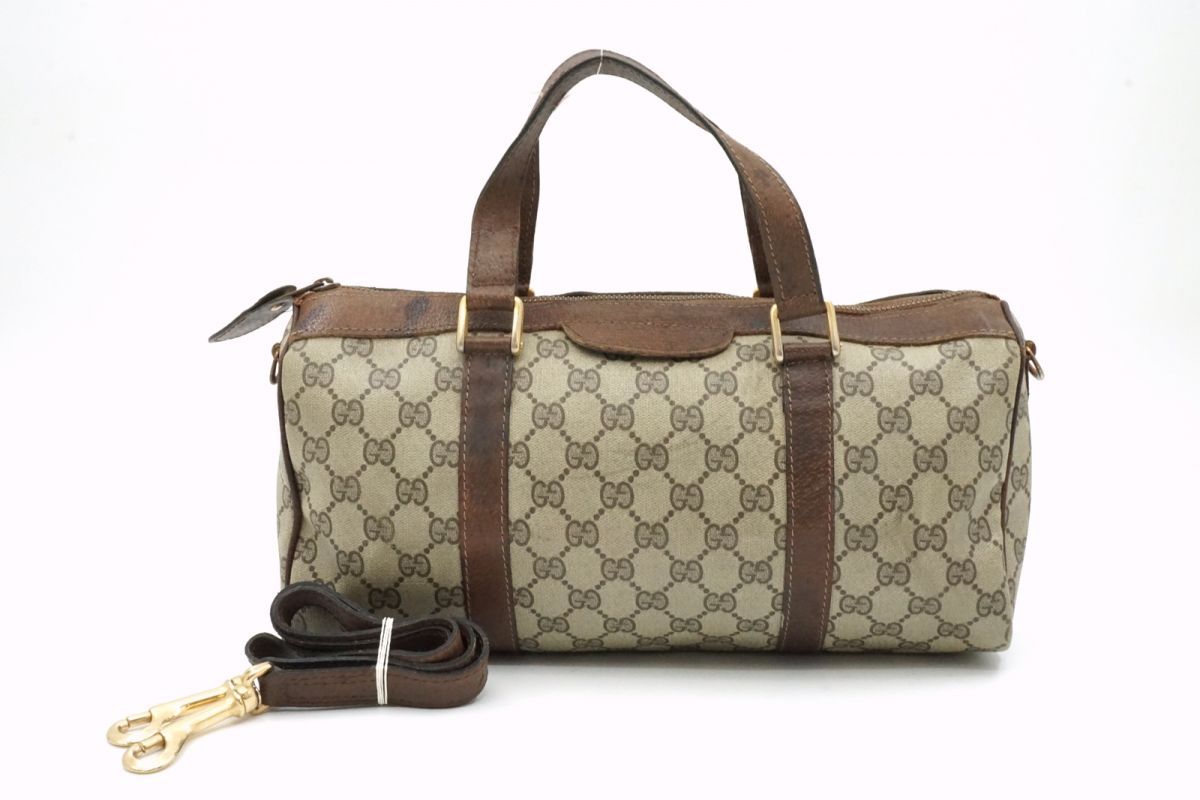 オールド グッチ ヴィンテージ 2way ミニボストン ショルダー